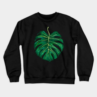 Big monstera leaf Crewneck Sweatshirt